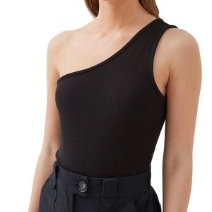 One-Shoulder Ribbed Bodysuit